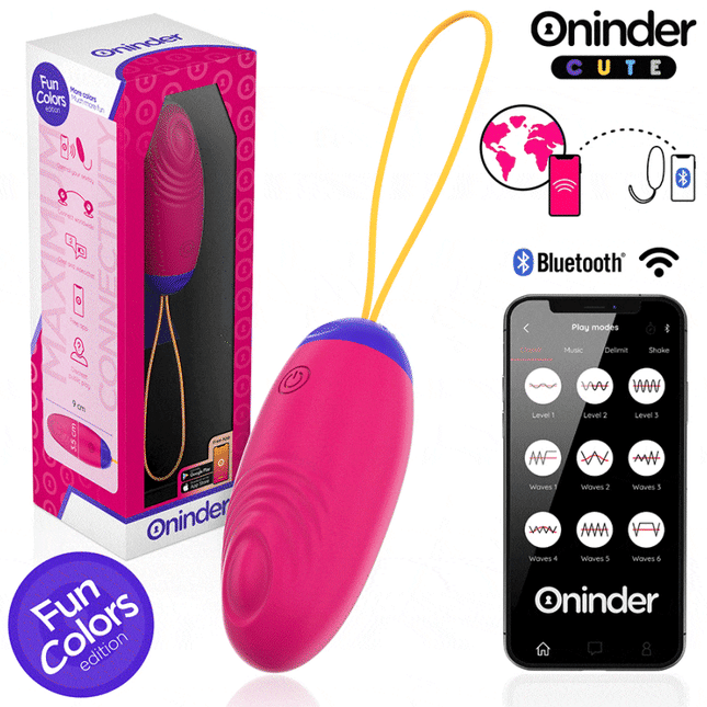 ONINDER CUTE - LOVE PLEASURE VIBRO-WAVE TAPPING SILIKON-EI - KOSTENLOSE WELTWEITE APP - Vibrierende Eier