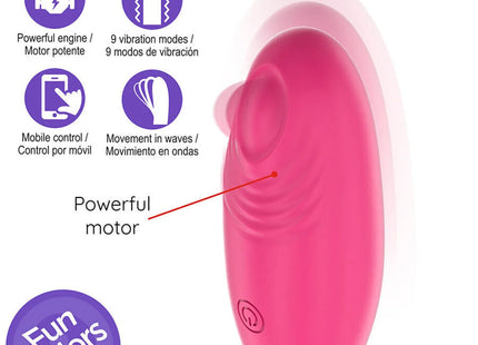 ONINDER CUTE - LOVE PLEASURE VIBRO-WAVE TAPPING SILIKON-EI - KOSTENLOSE WELTWEITE APP - Vibrierende Eier