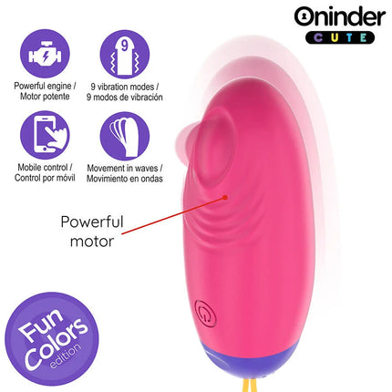 ONINDER CUTE - LOVE PLEASURE VIBRO-WAVE TAPPING SILIKON-EI - KOSTENLOSE WELTWEITE APP - Vibrierende Eier