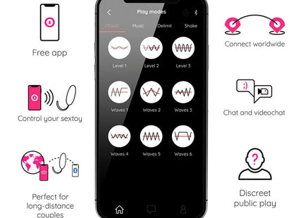ONINDER CUTE - LOVE PLEASURE VIBRO-WAVE TAPPING SILIKON-EI - KOSTENLOSE WELTWEITE APP - Vibrierende Eier