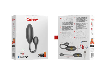 ONINDER - DENVER VIBRATIONSEI ROSA 7 X 2,7 CM KOSTENLOSE APP - Vibrierendes Ei