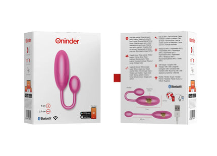 ONINDER - DENVER VIBRATIONSEI ROSA 7 X 2,7 CM KOSTENLOSE APP - Vibrierendes Ei