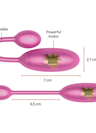 ONINDER - DENVER VIBRATIONSEI ROSA 7 X 2,7 CM KOSTENLOSE APP - Vibrierendes Ei