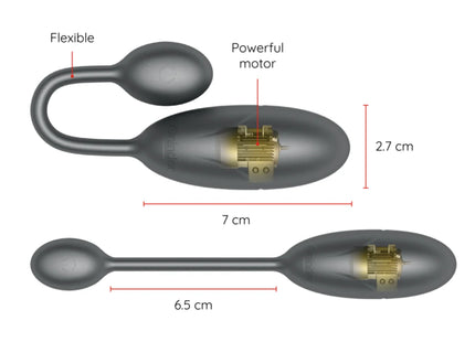 ONINDER - DENVER VIBRATIONSEI ROSA 7 X 2,7 CM KOSTENLOSE APP - Vibrierendes Ei