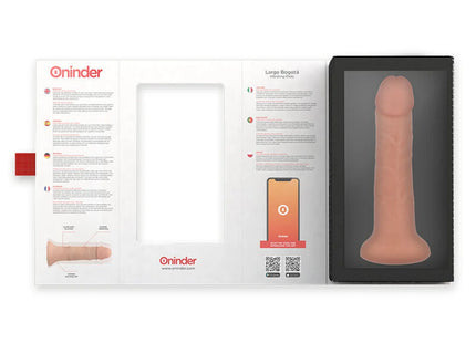 ONINDER - GROSSER BOGOTÁ-VIBRATORDILDO 9 GESCHWINDIGKEITEN NATÜRLICH 22 CM -O- 4,5 CM - KOSTENLOSE APP - Paarvibratoren