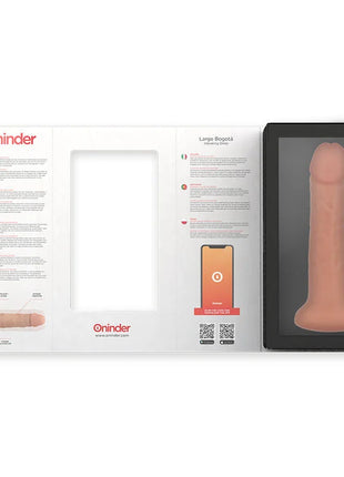 ONINDER - GROSSER BOGOTÁ-VIBRATORDILDO 9 GESCHWINDIGKEITEN NATÜRLICH 22 CM -O- 4,5 CM - KOSTENLOSE APP - Paarvibratoren