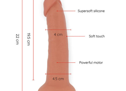 ONINDER - GROSSER BOGOTÁ-VIBRATORDILDO 9 GESCHWINDIGKEITEN NATÜRLICH 22 CM -O- 4,5 CM - KOSTENLOSE APP - Paarvibratoren