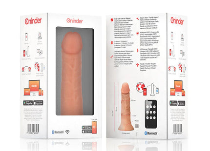ONINDER - KLEINER BOGOTÁ-VIBRATORDILDO 9 GESCHWINDIGKEITEN NATÜRLICH 17.5 CM -O- 4 CM - KOSTENLOSE APP - Realistischer