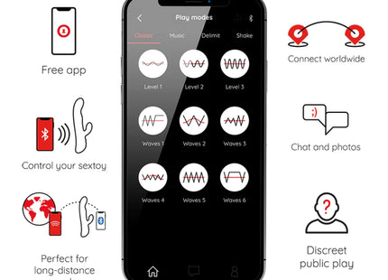 ONINDER - OSLO VIBRATION & ROTATION ROSA - KOSTENLOSE APP - HI-TECH Vibrator
