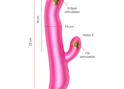 ONINDER - OSLO VIBRATION & ROTATION ROSA - KOSTENLOSE APP - HI-TECH Vibrator