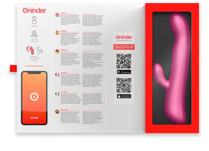 ONINDER - OSLO VIBRATION & ROTATION ROSA - KOSTENLOSE APP - HI-TECH Vibrator