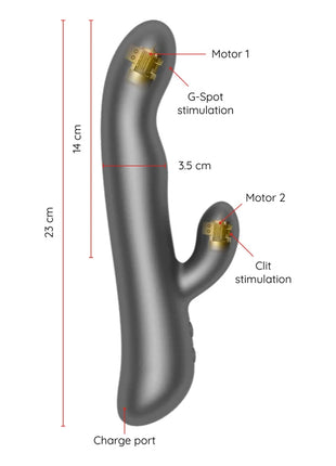 ONINDER - OSLO VIBRATION & ROTATION ROSA - KOSTENLOSE APP - HI-TECH Vibrator