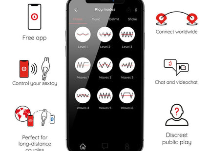ONINDER - PAMPA EINSTELLBARER VIBRATORRING MIT KLITORISSTIMULATOR 10 GESCHWINDIGKEITEN - KOSTENLOSE APP - Penisring