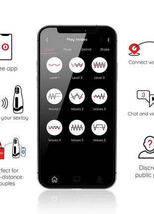 ONINDER - SEOUL MASTURBATOR - 10 GESCHWINDIGKEITEN - KOSTENLOSE APP - Automatischer Masturbator