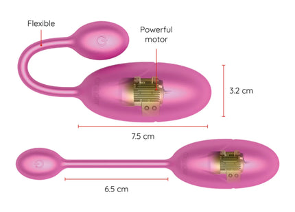 ONINDER - TOKYO VIBRIERENDES EI ROSA 7,5 X 3,2 CM KOSTENLOSE APP - Vibrierendes Ei
