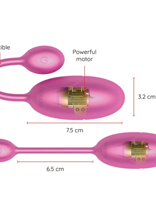ONINDER - TOKYO VIBRIERENDES EI ROSA 7,5 X 3,2 CM KOSTENLOSE APP - Vibrierendes Ei