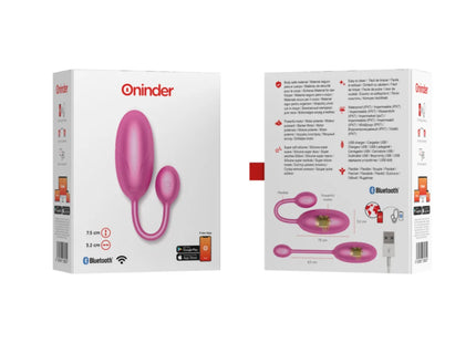 ONINDER - TOKYO VIBRIERENDES EI ROSA 7,5 X 3,2 CM KOSTENLOSE APP - Vibrierendes Ei