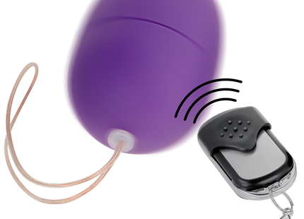 Lila silikon egg-vibrator mit fernbedienung für diskrete freude und einfache steuerung
