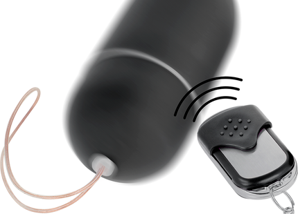 Schwarzes silikon ferngesteuertes vibrierendes ei mit keychain ideal für diskrete stimulation