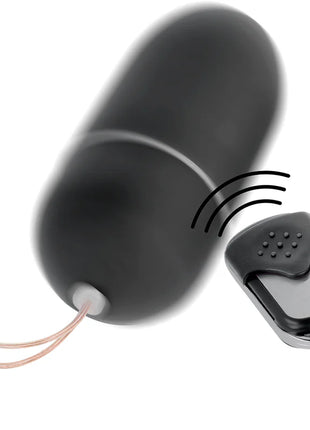 Schwarzes silikon ferngesteuertes vibrierendes ei mit keychain ideal für diskrete stimulation