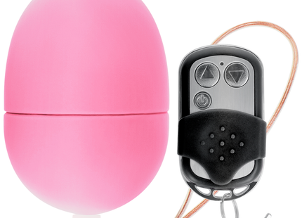 Online fernbedienung vibrierendes ei s rosa aus silikon mit schwarzer fernbedienung und silbernen tasten