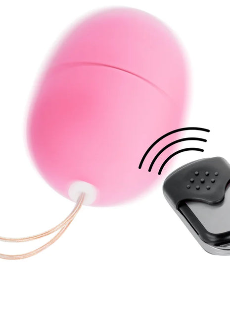 Online fernbedienung vibrierendes ei aus rosa silikon mit passender fernbedienung für diskrete nutzung