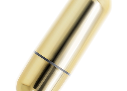 Online mini goldene vibrationskugel goldfarbener, schlanker, metallisch glatter zylinder mit schwarzer spitze