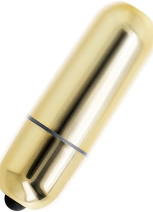 Online mini goldene vibrationskugel goldfarbener, schlanker, metallisch glatter zylinder mit schwarzer spitze