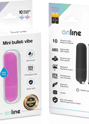 Online mini lila vibrierende kugel zwei mini bullet vibes in pink und schwarz für diskrete massage