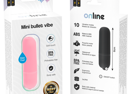Pink und schwarze mini rosa vibrationskugel aus abs material mit 10 vibrationsmodi und wasserdichtem design