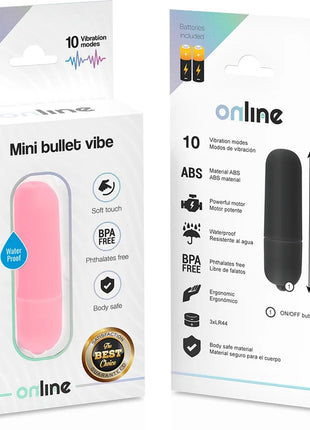 Pink und schwarze mini rosa vibrationskugel aus abs material mit 10 vibrationsmodi und wasserdichtem design