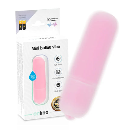 Online mini rosa vibrationskugel pink silikon mini bullet vibe mit 10 vibrationsmodi und soft touch finish