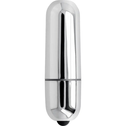 Online mini silber vibrierende kugel mit glänzend-chrombeschichtetem zylinder und schwarzer spitze