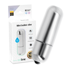 Online mini silber vibrierende kugel mit silberner metalloberfläche und schwarzer spitze in kompakter form