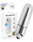 Online mini silber vibrierende kugel mit silberner metalloberfläche und schwarzer spitze in kompakter form
