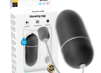 Schwarzes silikon vibrations ei mit weißem kabel und ladestecker wasserfest für online verwendung