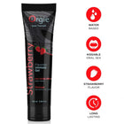 Schwarze tube des orgie erdbeer aromatisierten, kussbaren, wasserbasierten gleitgels 100 ml
