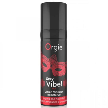 Schwarze zylindrische flasche orgie sexy vibe hot flüssigvibrator mit roter maske für sofortige vibrations- intime momente