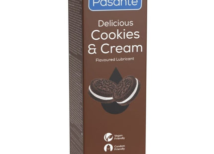 Pasante cookies und cream wasserbasiertes gleitmittel in brauner rechteckiger box 75 ml