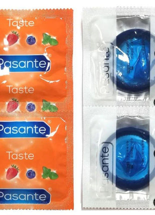 PASANTE - KONDOME GESCHMACK VERSUCHUNG BEUTEL 144 EINHEITEN - Blaubeere - Kondome