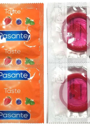 PASANTE - KONDOME GESCHMACK VERSUCHUNG BEUTEL 144 EINHEITEN - Erdbeere - Kondome