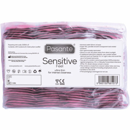 PASANTE - KONDOME SENSITIVE BEUTEL 144 EINHEITEN - Kondome