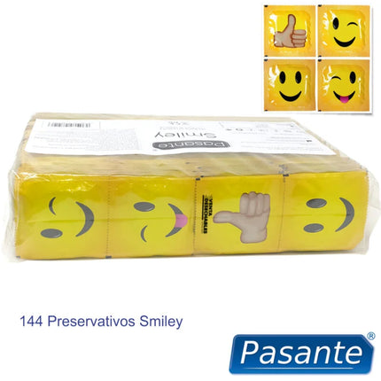PASANTE - KONDOME SMILEY BEUTEL 144 EINHEITEN - Kondome