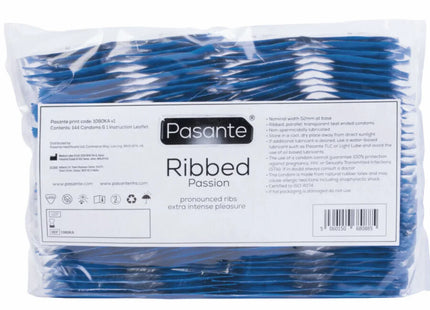 PASANTE - RIBBED PASSION KONDOME BEUTEL 144 EINHEITEN