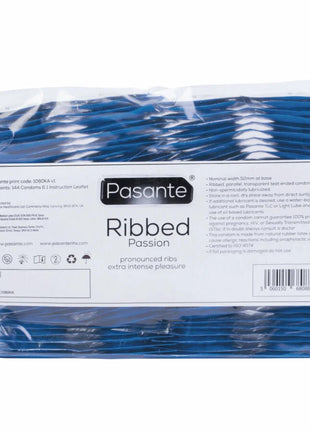 PASANTE - RIBBED PASSION KONDOME BEUTEL 144 EINHEITEN