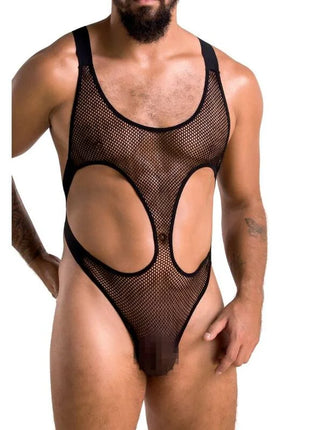 PASSION - 040 KÖRPER LEON SCHWARZ S/M - Herrengeschirre