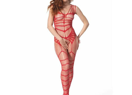 PASSION - BS 102 BODYSTOCKING ROT EINE GRÖSSE