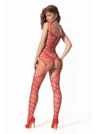 PASSION - BS 102 BODYSTOCKING ROT EINE GRÖSSE