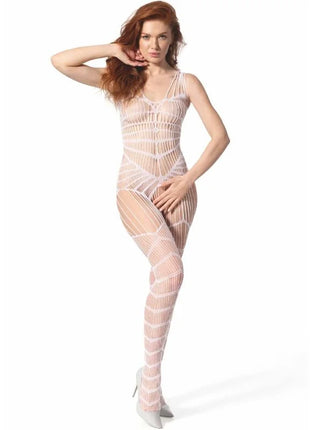 PASSION - BS 102 BODYSTOCKING WEISS EINE GRÖSSE
