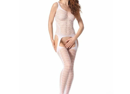 PASSION - BS 104 BODYSTOCKING WEISS EINE GRÖSSE